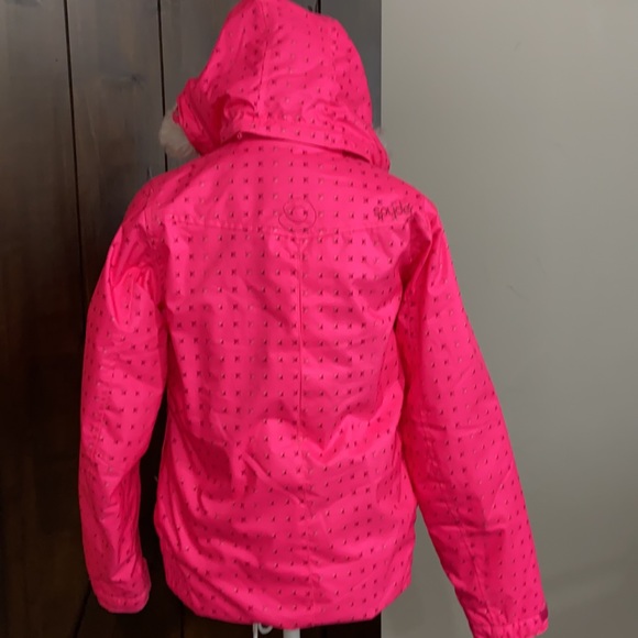 Spyder Girls Snow Jacket Sz 14 - Picture 4 of 9